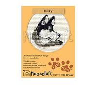 Mouseloft Cross Stitch Kit - Husky, Paw Prints Collection
