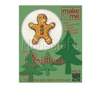 Mouseloft Cross Stitch Kit, Make Me for Christmas Collection - Gingerbread Man