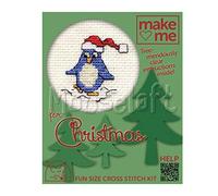 Mouseloft Cross Stitch Kit, Make Me for Christmas Collection - Penguin