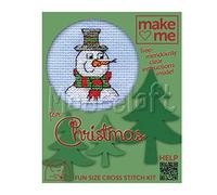 Mouseloft Cross Stitch Kit, Make Me for Christmas Collection - Snowman