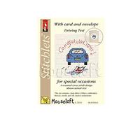 Mouseloft cross stitchlet card Congraulations Car