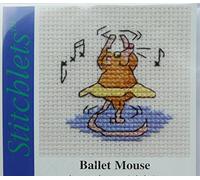 Mouseloft Mini counted Cross Stitch kit - Ballet Mouse