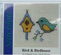 Mouseloft Mini counted Cross Stitch kit - Bird & Birdhouse