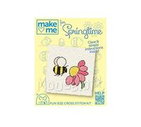 Mouseloft Mini Counted Cross Stitch Kits - Springtime Collection - Bee & Flower