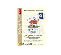 Mouseloft Mini Cross Stitch Card Kit - New Home, Occasions Collection
