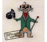 Mouseloft Mini Cross Stitch Kit - Aristo-kat, Stitchlets Collection