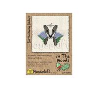 Mouseloft Mini Cross Stitch Kit - Bartholomew Badger, In The Woods Collection