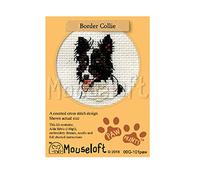 Mouseloft Mini Cross Stitch Kit - Border Collie, Paw Prints Collection
