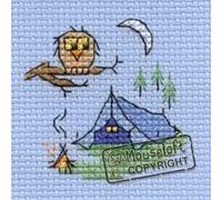Mouseloft Mini Cross Stitch Kit - Camping, Stitchlets Collection