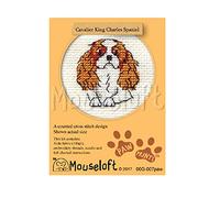 Mouseloft Mini Cross Stitch Kit - Cavalier King Charles Spaniel, Paw Prints Collection