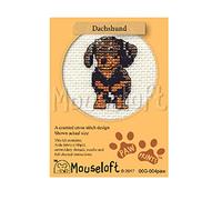 Mouseloft Mini Cross Stitch Kit - Dachshund, Paw Prints Collection