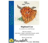 Mouseloft Mini Cross Stitch Kit - Highland Cow, Stitchlets Collection