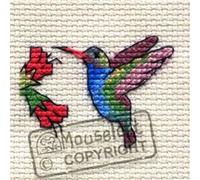 Mouseloft Mini Cross Stitch Kit - Hummingbird, Stitchlets Collection