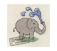 Mouseloft Mini Cross Stitch Kit - Playful Elephant, Stitchlets Collection
