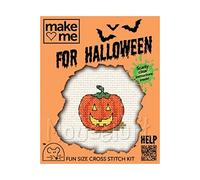 Mouseloft Mini Cross Stitch Kit - Pumpkin, Halloween Stitchlets Collection