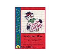 Mouseloft Mini Cross Stitch Kit - Santa Stop Here, Christmas Collection
