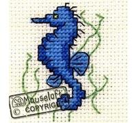 Mouseloft Mini Cross Stitch Kit - Seahorse, Stitchlets Collection