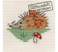 Mouseloft Mini Cross Stitch Kit - Snuffling Hedgehog, Stitchlets Collection