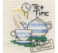 Mouseloft Mini Cross Stitch Kit - Tea Time, Images of Britain Collection