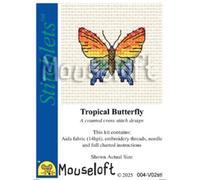 Mouseloft Mini Cross Stitch Kit - Tropical Butterfly, Stitchlets Collection