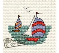 Mouseloft Mini Cross Stitch Kit - Yacht Race, By the Seaside Collection