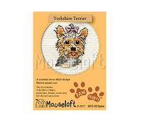 Mouseloft Mini Cross Stitch Kit - Yorkshire Terrier, Paw Prints Collection