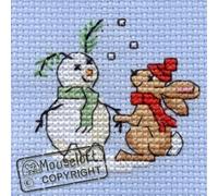 Mouseloft Stitchlet Christmas Cross Stitch Kit "Snowbunny"