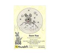 Mouseloft Stitchlet Cross Stitch Little Dog Range Snow Fun