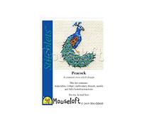 Mouseloft Stitchlet - Peacock - mini counted cross stitch kit