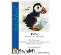 Mouseloft Stitchlet - Puffin - mini counted cross stitch kit