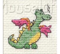 Mouseloft Tiddler Cross Stitch Kit - Green Dragon