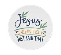 Mousemat Christianity Jesus 7 Mouse Pad Durable Desk Mat With Stitched Edges Mouse Mat For Office Laptop Work 20X20 Cm