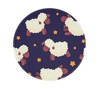 Mousemat Funny Lamb Cute Sheeps Jumping On Night With Stars 9 Mousepad Washable Mouse Pad Portable Mouse Mat For Studying Laptop Computer 20X20 Cm