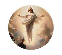 Mousemat Jesus Is Ascending To The Heaven 4 Mouse Mat Portable Mouse Pad With Stitched Edges Mousepad For Laptop Pc Travel 20X20 Cm