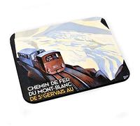 Mousepad 200 x 240 mm Train Mont Blanc Mountain Poster Vintage Tourism Art Deco