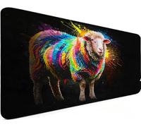Mousepad 23.6x11.8x0.12 Inch Mousemat Sheep 2-13BI1 | Soft Smooth Surface with Stitched Edges , Waterproof Smooth Surface Mousepad for Pc Gaming Office Accessories