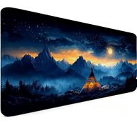Mousepad 27.5x11.8x0.12 Inch Mousemat Starry Sky D-43X1P | Soft Smooth Surface with Stitched Edges , Waterproof Smooth Surface Mousepad for Pc Gaming Office Accessories