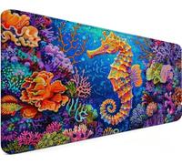 Mousepad 31.5x15.7x0.12 Inch Mousemat Animal 4-P9I91 | Soft Smooth Surface with Stitched Edges , Waterproof Smooth Surface Mousepad for Pc Gaming Office Accessories
