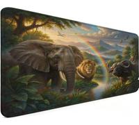 Mousepad 47.2x23.6x0.12 Inch Mousemat Lizard M-18M83 | Soft Smooth Surface with Stitched Edges , Waterproof Smooth Surface Mousepad for Pc Gaming Office Accessories