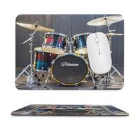 Mousepad 7.9"x9.4" Non-Slip Waterproof Gaming MouseMat for Wireless Mouse, Computers, Laptop, Office Cool Drum Set