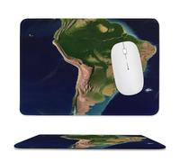 Mousepad 7.9"x9.4" Non-Slip Waterproof Gaming MouseMat for Wireless Mouse, Computers, Laptop, Office South America Satellite Image