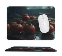 Mousepad 7.9"x9.4" Non-Slip Waterproof Gaming MouseMat for Wireless Mouse, Computers, Laptop, Office Water The Tomatoes