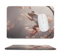 Mousepad 7.9"x9.4" Non-Slip Waterproof Gaming MouseMat for Wireless Mouse, Computers, Laptop, Office White-Headed Tree Frog