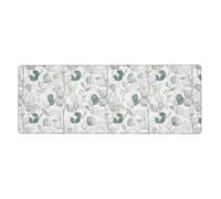 Mousepad 80X30 Grey Green Long Desk Pad with Stitched Edges,Non-Slip Mouse Mat,Easy Gliding, Spill-Resistant Surface,Durable Materials, Portable, in a Fresh Modern Design