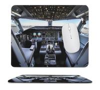 MousePad 9.8"x11.8" Non-Slip Waterproof Gaming MouseMat for Wireless Mouse, Computers, Laptop, Office Airplane Cockpit