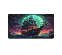 Mousepad A Photo of Pirate Ship in The Space Field in The Style Washable Mouse Mat Premium Textured Non Slip Waterproof Stitched Edges for Gaming Office Home 40x75cm