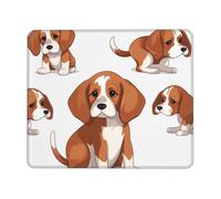 Mousepad Beagle Dog Premium Mouse Mat Stitched Edges Mouse Pad For Work Home Studying 25X30cm