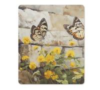 Mousepad Butterfly on The Wall Mouse Mat for Travel 10x12in