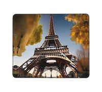 Mousepad Cityscape Paris Eiffel Tower France Mouse Mat for Laptop 10x12in