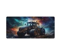 Mousepad Colour Art Tractor Washable Mouse Mat Premium Textured Non Slip Waterproof Stitched Edges for Gaming Office Home 40x90cm